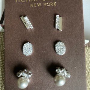 Henri Bendel 3 pack earrings